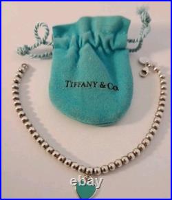 Tiffany & Co Return to Tiffany Blue Enamel Mini Heart Tag Bead 7 Bracelet Bag Tiffany & Co Return to Tiffany Blue Enamel Mini Heart Tag Bead 7 Bracelet Bag