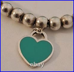 Tiffany & Co Return to Tiffany Blue Enamel Mini Heart Tag Bead 7 Bracelet Bag Tiffany & Co Return to Tiffany Blue Enamel Mini Heart Tag Bead 7 Bracelet Bag