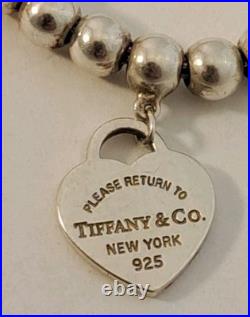 Tiffany & Co Return to Tiffany Blue Enamel Mini Heart Tag Bead 7 Bracelet Bag Tiffany & Co Return to Tiffany Blue Enamel Mini Heart Tag Bead 7 Bracelet Bag