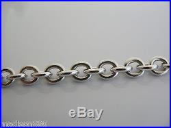 Tiffany & Co Silver 1837 Circle Toggle Clasp Charm Bracelet Bangle Classic