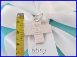 Tiffany & Co Silver 1837 Cross Charm Pendant For Necklace Bracelet