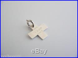 Tiffany & Co Silver 1837 Cross Pendant Charm Clasp for Necklace or Bracelet Rare