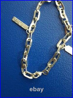 Tiffany & Co Silver 1837 Elements Multi Charm Dangle Bangle Oval Bracelet 8L