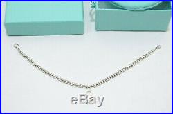 Tiffany & Co. Silver 1837 Lock Charm Mini Ball Bead Bracelet