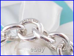 Tiffany & Co Silver 1837 Padlock Round Charm Bracelet