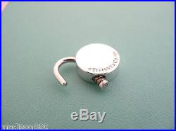 Tiffany & Co Silver 1837 Round Circle Padlock Pendant Charm 4 Necklace Bracelet