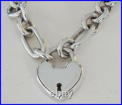 Tiffany & Co Silver 925 Heart Charm Arc Bracelet