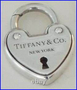 Tiffany & Co Silver 925 Heart Charm Arc Bracelet