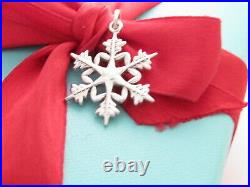 Tiffany & Co Silver 925 Snowflake Snow Flake Charm Pendant 4 Necklace Bracelet