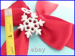 Tiffany & Co Silver 925 Snowflake Snow Flake Charm Pendant For Necklace Bracelet