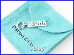 Tiffany & Co Silver ALOHA Charm Circle Clasp 4 Necklace/Bracelet