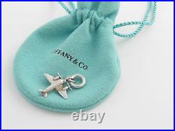 Tiffany & Co Silver Airplane Plane Charm Pendant 4 Necklace / Bracelet Clasp