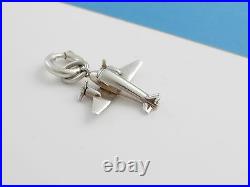 Tiffany & Co Silver Airplane Plane Charm Pendant 4 Necklace / Bracelet Clasp