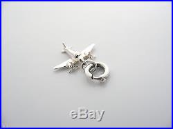 Tiffany & Co Silver Airplane Plane Pilot Clasp Charm Rare 4 Necklace Bracelet