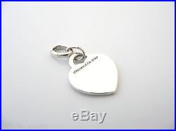 Tiffany & Co Silver Alphabet T Heart Charm Oval Clasp 4 Necklace Bracelet