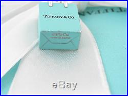 Tiffany & Co Silver Blue Enamel Shopping Bag Charm 4 Necklace Bracelet