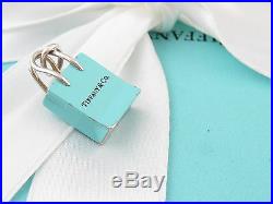 Tiffany & Co Silver Blue Enamel Shopping Bag Charm 4 Necklace Bracelet