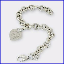 Tiffany & Co Silver Charm Bracelet with Detachable Return to Tiffany Heart Tag Tiffany & Co Silver Charm Bracelet with Detachable Return to Tiffany Heart Tag