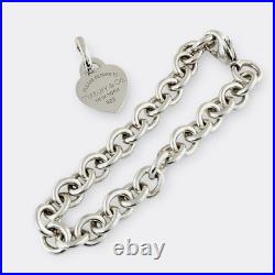 Tiffany & Co Silver Charm Bracelet with Detachable Return to Tiffany Heart Tag Tiffany & Co Silver Charm Bracelet with Detachable Return to Tiffany Heart Tag