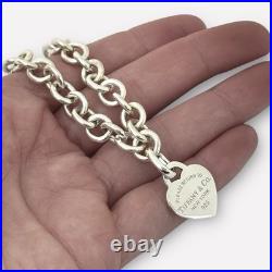 Tiffany & Co Silver Charm Bracelet with Detachable Return to Tiffany Heart Tag Tiffany & Co Silver Charm Bracelet with Detachable Return to Tiffany Heart Tag