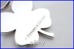 Tiffany & Co. Silver Clover Heart Charm With Clasp For Necklace Bracelet