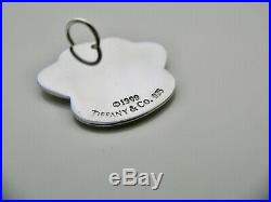 Tiffany & Co Silver Dog Paw Charm Tag Pendant For Key Ring Bracelet Necklace
