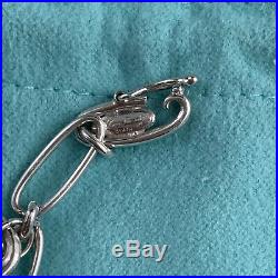 Tiffany & Co. Silver Elsa Peretti Heart Starfish Teardrop Bean Charms Bracelet