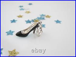 Tiffany & Co Silver Enamel Shoe Pump Charm For Necklace Bracelet Circle
