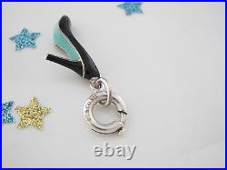 Tiffany & Co Silver Enamel Shoe Pump Charm For Necklace Bracelet Circle