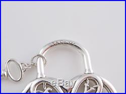 Tiffany & Co Silver Filigree Heart Key Pendant Charm 4 Necklace Bracelet Box