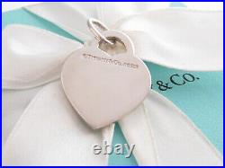 Tiffany & Co Silver Heart Charm Alphabet Letter M Pendant 4 Necklace Bracelet
