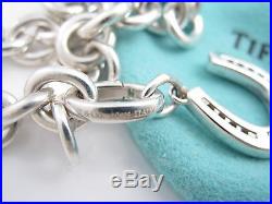 Tiffany & Co Silver Lucky Horseshoe Horse Shoe Charm Bracelet Bangle
