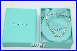 Tiffany & Co. Silver Mini 1837 Lock Charm Mini Ball Bead Bracelet