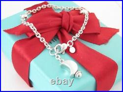 Tiffany & Co Silver Moon Charm Bracelet 7.5