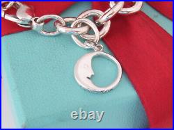 Tiffany & Co Silver Moon Charm Bracelet 7.5