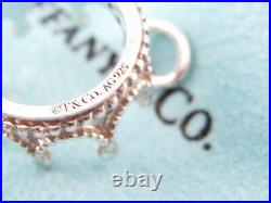 Tiffany & Co Silver Princess Crown Charm 4 Necklace Or Bracelet