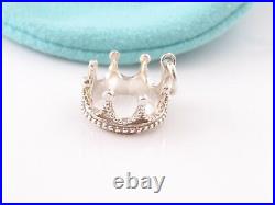 Tiffany & Co Silver Princess Crown Charm 4 Necklace Or Bracelet