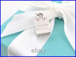Tiffany & Co Silver Shopping Bag Charm Pendant For Necklace Bracelet