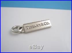 Tiffany & Co Silver Street Sign Charm Clasp Pendant 4 Necklace / Bracelet