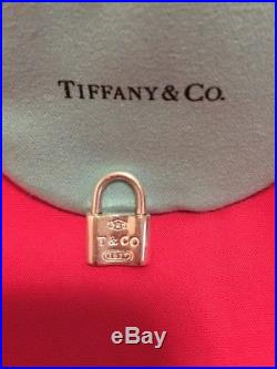 Tiffany & Co Sterling Silver 1837 Padlock Bracelet Lock Charm