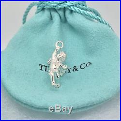 Tiffany & Co Sterling Silver Angel Cherub Charm Pendant Necklace Bracelet W Box