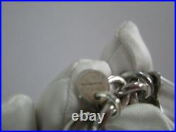 Tiffany & Co Sterling Silver Chain Bracelet 1837 Padlock Charm English Hallmark