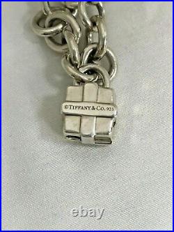 Tiffany & Co Sterling Silver Charm Bracelet NYC Apple Teddy Bear Gift & Shopping