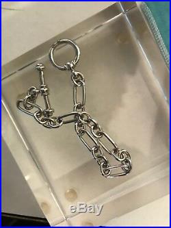 Tiffany & Co. Sterling Silver Collection Toggle Charm Bracelet 7.5 19GM