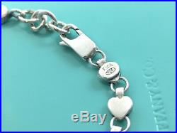 Tiffany & Co Sterling Silver Heart Link Letter C Charm Bracelet 8 /18.5g 190116