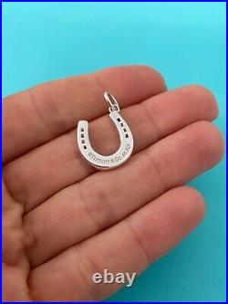 Tiffany & Co Sterling Silver Horseshoe Charm Pendant For Necklace Or Bracelet