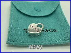 Tiffany Co Sterling Silver Naughty Nice Heart Padlock Charm 4 Necklace Bracelet