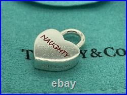 Tiffany Co Sterling Silver Naughty Nice Heart Padlock Charm 4 Necklace Bracelet
