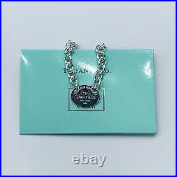 Tiffany & Co Sterling Silver Oval Tag charm bracelet