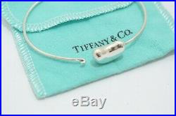 Tiffany & Co. Sterling Silver Peretti Bean Charm Bracelet Bangle